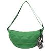 New trendy student class shoulder bag solid color simple large capacity oblique span bag women's niche rhombus dumpling bag