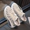 Children's New Spring and Autumn Girls Net Surface Breathable Flying Woven Shoes Boys Non-slip Soft Sole Sports Shoes Tide