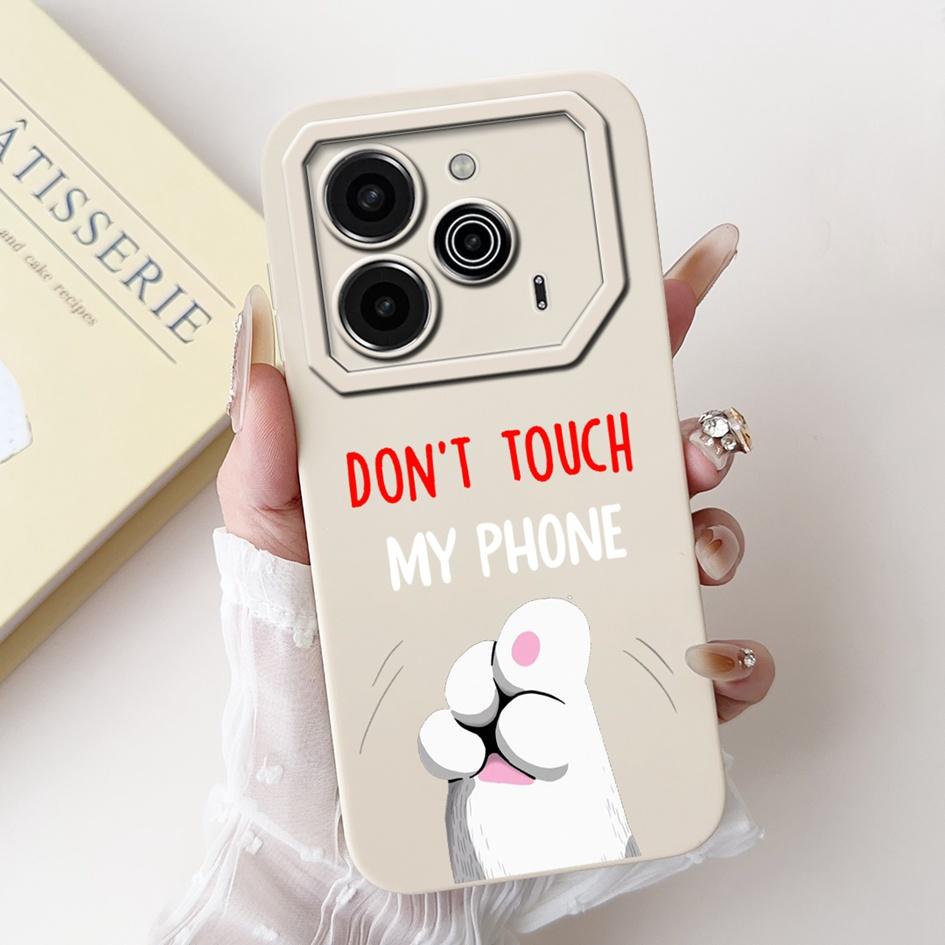 Pova 6 Case For Tecno Pova 6 Pro 5G Silicone Cover Cute Dinosaur Panda Camera Lens Protector Bumper For Tecno Pova6 Pro LI9 Capa