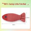 Hoopet Catnip Red Fish Toy