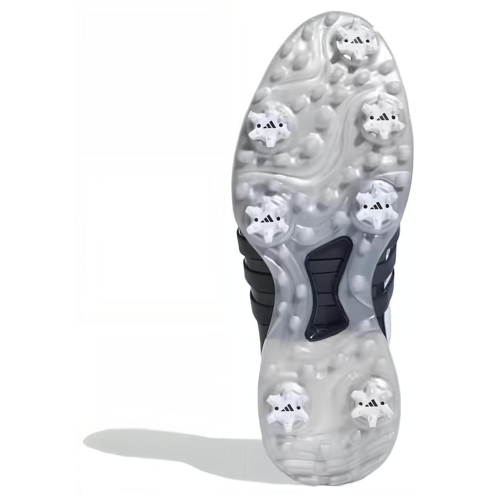 adidas Tour360 Cushioning Abrasion Resistant Cushioning, Wear Resistant Low Top Golf Shoes Men's White Black IF0245