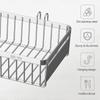 Hanging Cutlery Holder Drainer Spoon Fork Chopsticks Storage Basket Rack 304 Stainless Steel Tool Organizer,Kitchen Accessories