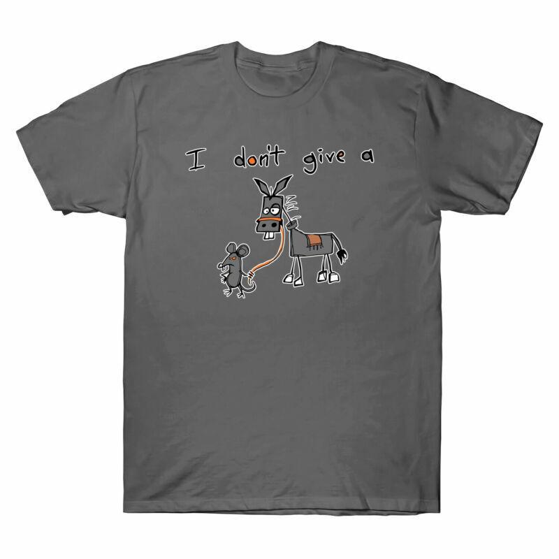 I Don t Give A Rat s Ass Jackass Funny Graphic Men s Short Sleeve T-Shirt Tee Unisex T-Shirt XXXL