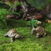 Fish Tank Ornaments Micro Landscape Turtle Figurines Waterproof Resin Miniature Realistic Sculptures Statue for Tanks Potted Plants Moss Gardens