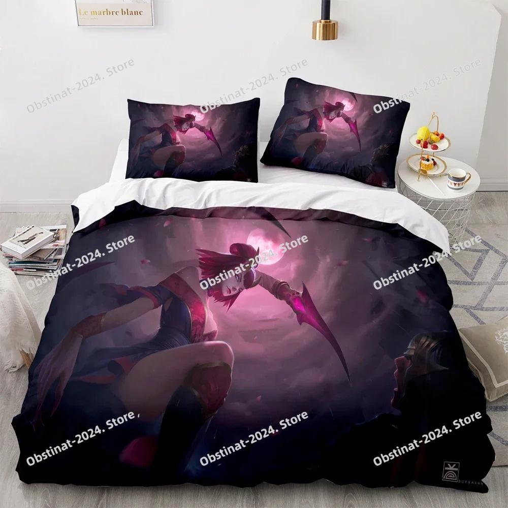 3D Print League of Heroes Bedding Set Single Twin Full Queen King Size Game Anime Bed Set Aldult Kid Bedroom Duvet Cover Sets