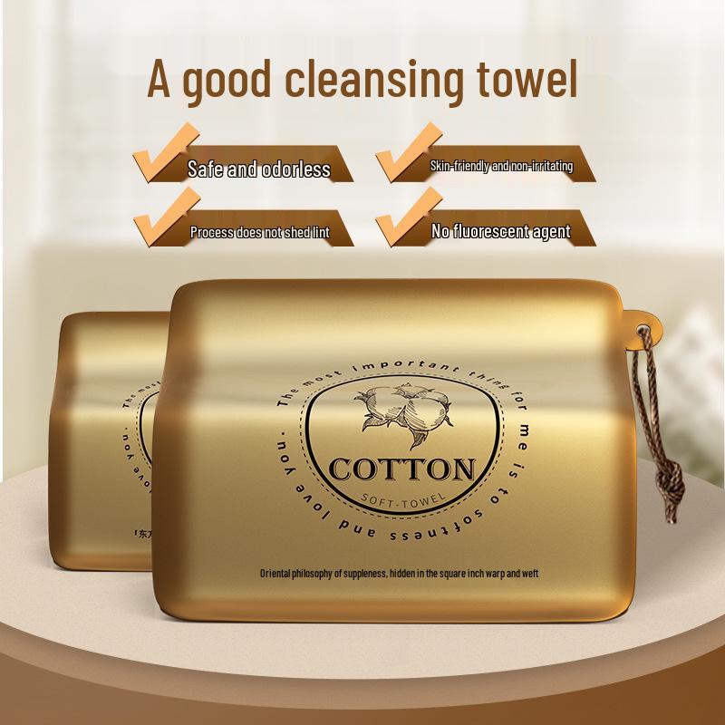 Premium Fermuarlı Tek Kullanımlık Yüz Havlusu: Büyütülmüş, Kalınlaştırılmış, Altın Dokulu Sert Kapaklı Baskı.