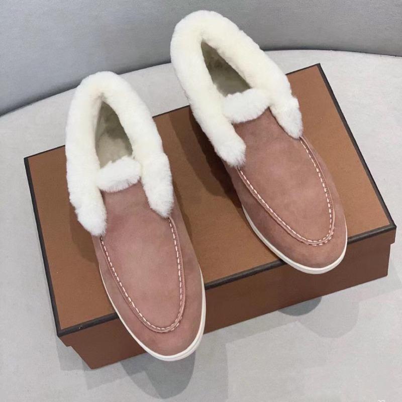 High-top one-pedal women`s cotton shoes, versatile