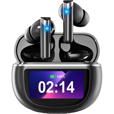KI Übersetzung Ohrhörer Kabellose Kopfhörer 144 Sprachen Bluetooth 5.4 Ohrstöpsel Zwei-Wege Übersetzer Kopfhörer Übersetzungsgerät für Reise Geschäft