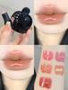 Ultra-Gentle Natural Nude Apricot Pink - Black Rabbit Canned Lip Gloss L03 Low Saturation Peach Tea Jelly Color Mirror Lipstick