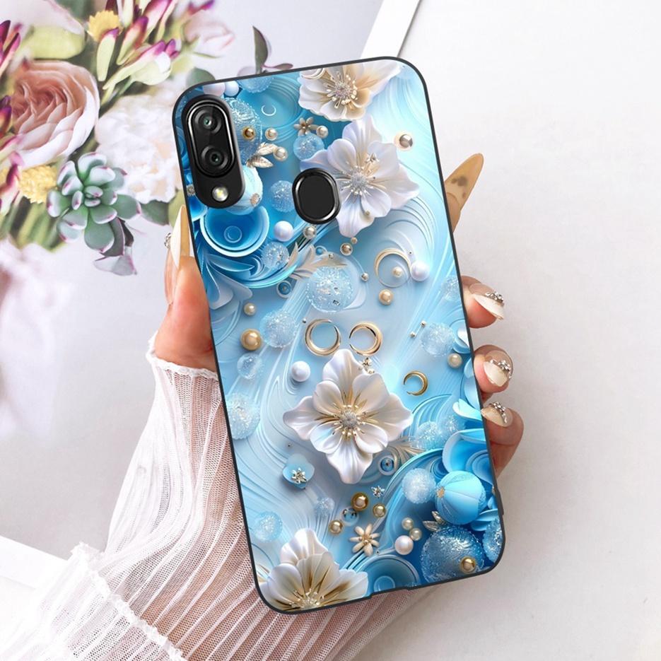 For ZTE Blade V10 Vita Case Luxury Flowers Butterfly Painted Cover Soft TPU Phone Case For ZTE Blade V10 2019 V10Vita Funda Bags
