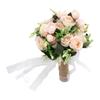 Artificial Holding Flowers Wedding Bouquet Plastic Modern Elegant Decorative Bridal Bouquet for Wedding Photography Props