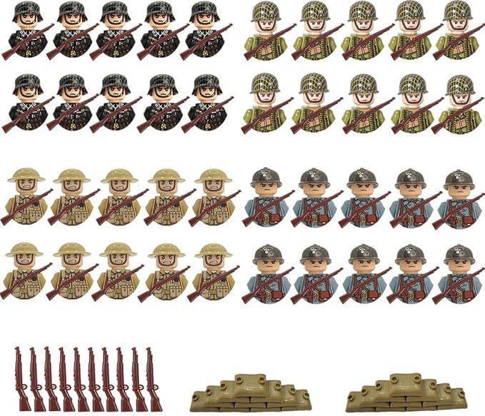 Military Building Block Doll Building Block