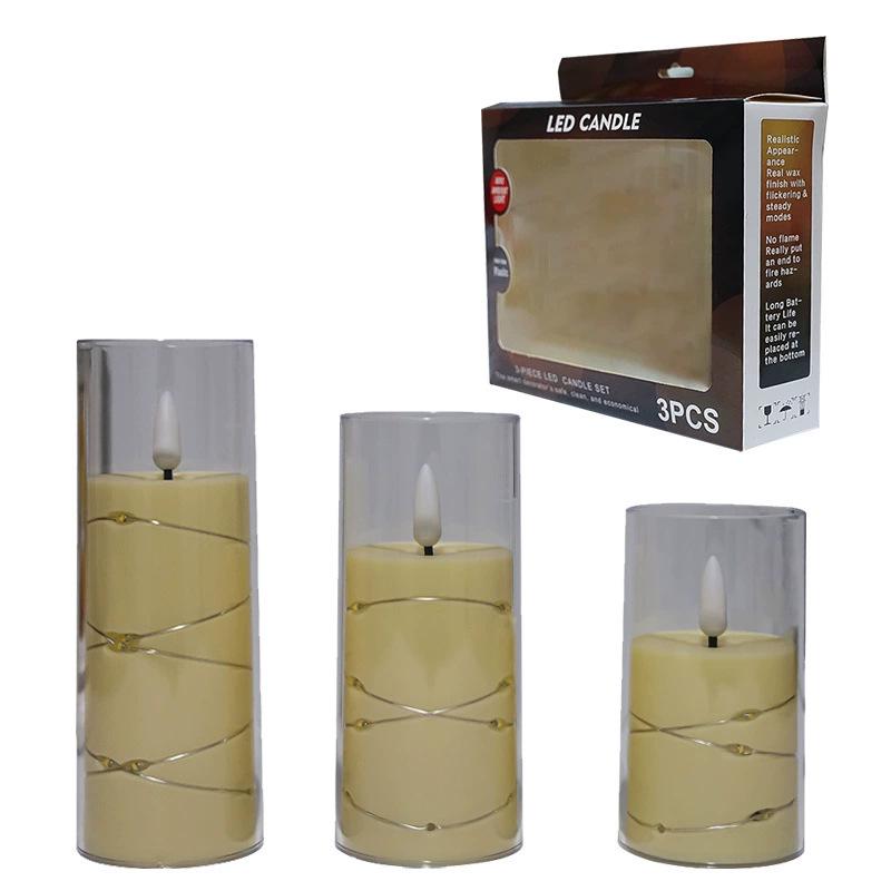 LED Remote Control Swing Candle Lamp for Hotel & Wedding Decor - Smokeless Atmosphere Lighting