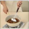 Stainless Steel Cooking Utensil Ergonomic Non-slip Wooden Handle Food Safe Cookware for Home Kitchen Student Dorm Use