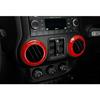For JK Inner Accessories Air Conditioner Cover for 11-17Jeep Wrangler JK JKU Red