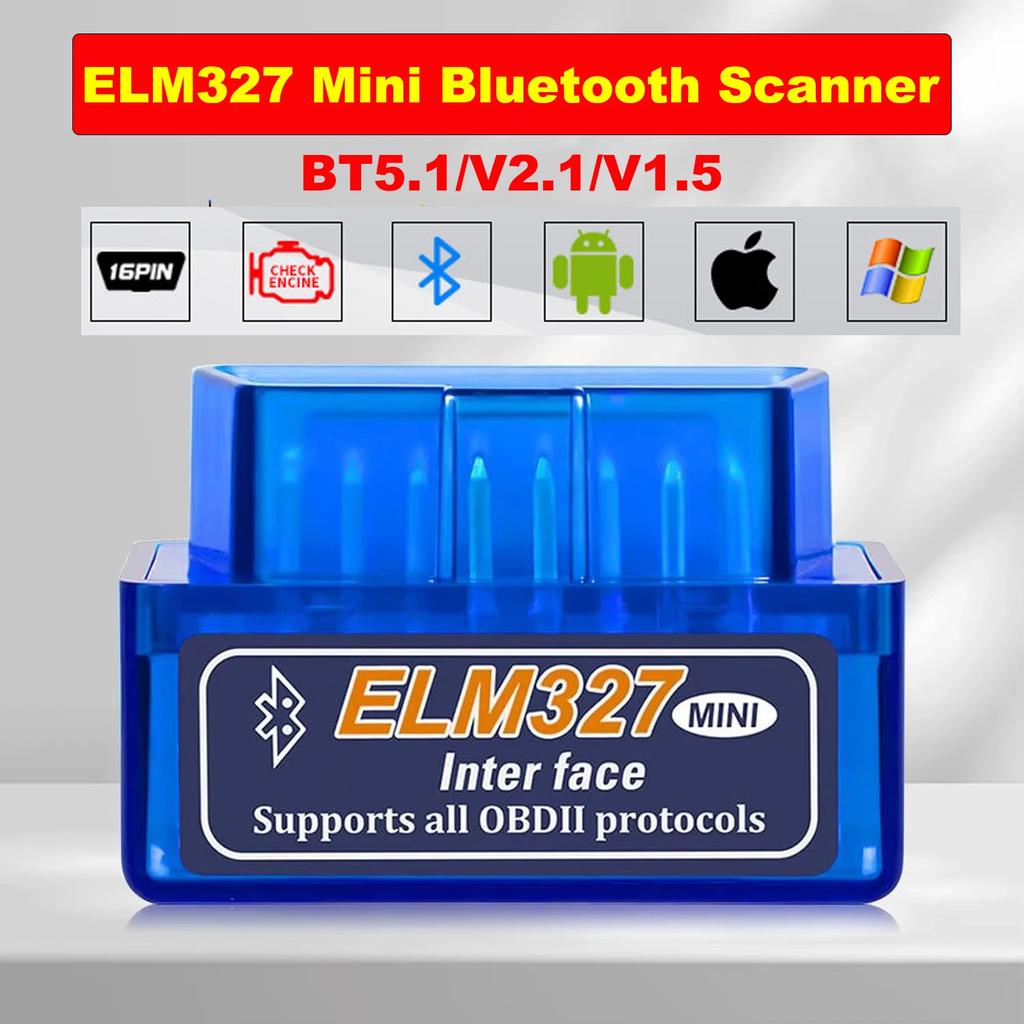 OBD2 Scanner Mini ELM327 V2.1 Bluetooth Code Reader Car Diagnostic Tools Check Engine Scan Car Fault Detector