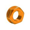 Motorcycle Rear Wheel Axle Nut M20xP1.5 Aluminum Replacement for Yamaha YZ125 YZ250 1999‑2021Yellow