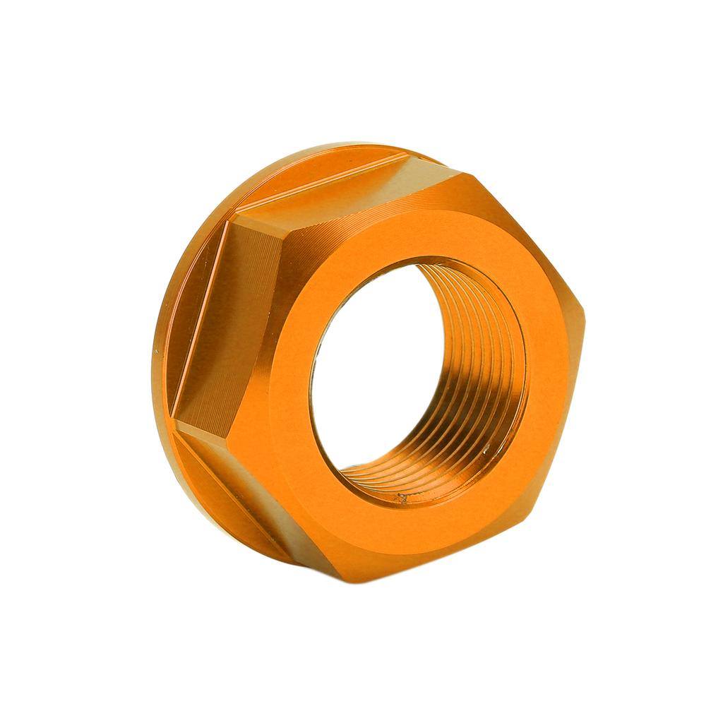 Motorcycle Rear Wheel Axle Nut M20xP1.5 Aluminum Replacement for Yamaha YZ125 YZ250 1999‑2021Yellow