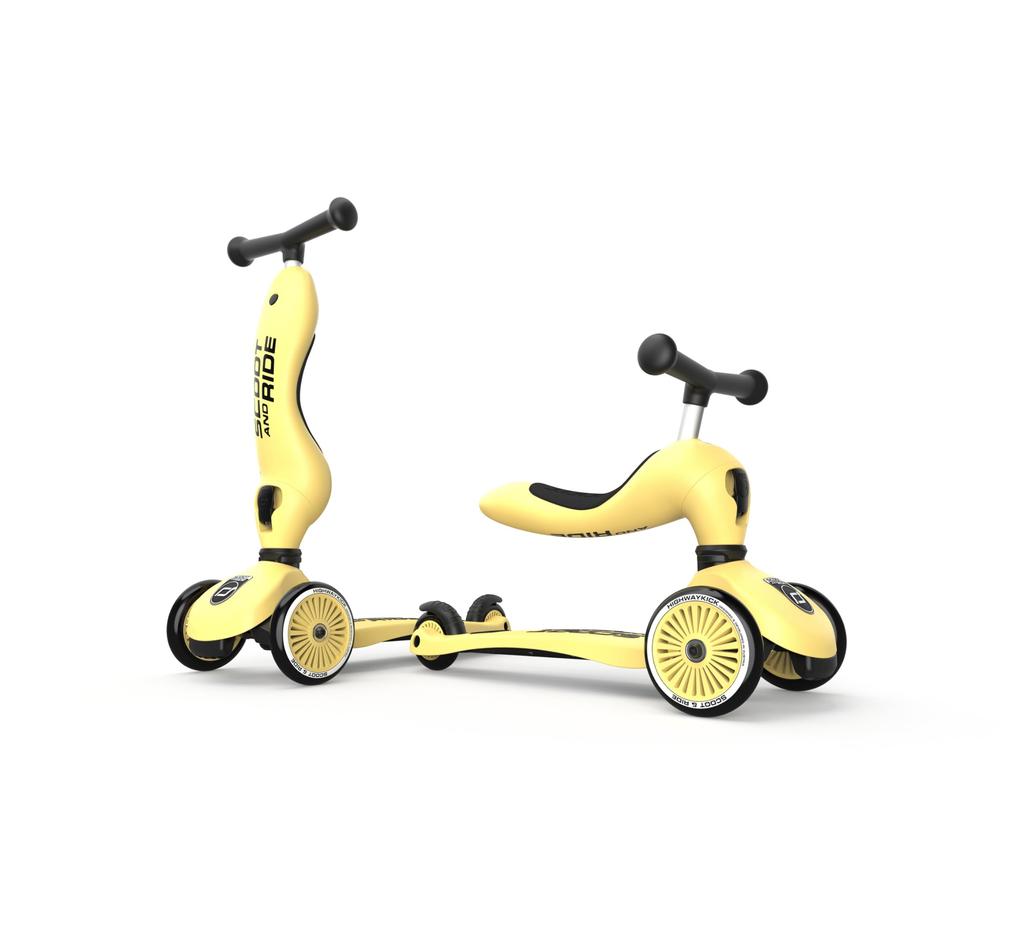 Scoot Ride Highway Kick 1 Lemon Kids Scooter Kickboard Tricycle Genuine Product 96354 & [Japanese Warranty]