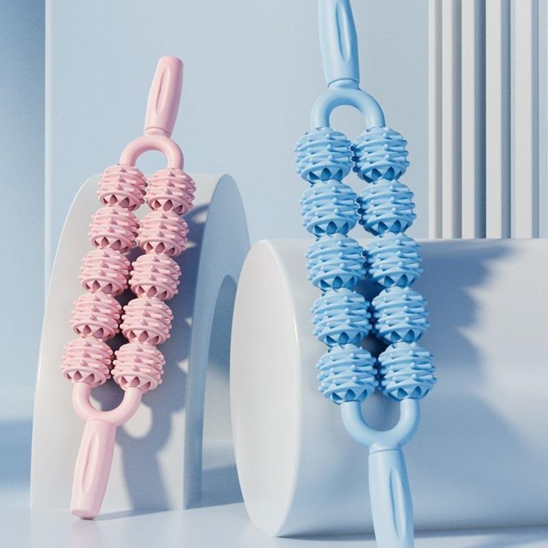 1PC Double Row Massage Stick Yoga Muscle Relaxation Mace Adult Fitness Calf Massage Relaxation Products