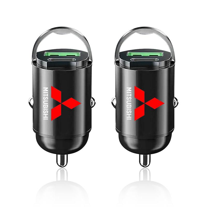 Car Charger 12-24V Lighter Fast Charging Adapter Car USB Type C Charger For Mitsubishi Pajero Outlander XL Montero Lancer Triton l200 Galant