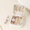 Jewelry Box Mini Leather Storage Case With Zipper For Travel And Gift Giving