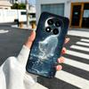 Night Moon Cat Dreamy Art Soft Phone Case for Xiaomi Redmi Note 12 13 14 15 Pro Plus 11 12S 11S 11T 10 4G Black Cover Back Shell