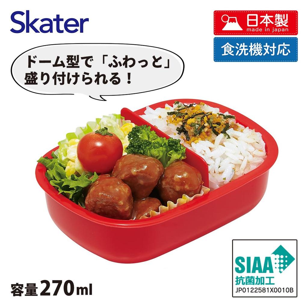 Skater Small Lunch Single Made in Thomas the Tank Engine for Boys Kids' Box, Tier, 270ml, Dome-Shaped, Antibacterial, Japan, Design, (QAF1AG68526)