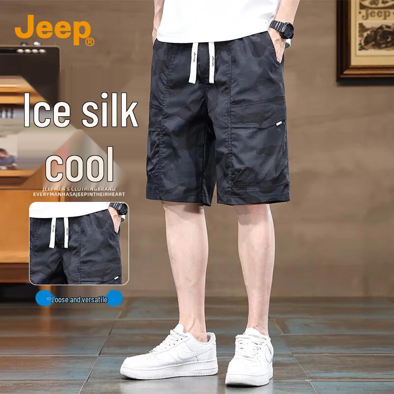 JEEP Men s Ice Silk Casual Shorts L