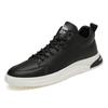 Genuine Leather Men Skataboard Shoes Elevator 6/8CM Height Increase Sports Hollow Breathable Sneakers Heightening Shoes