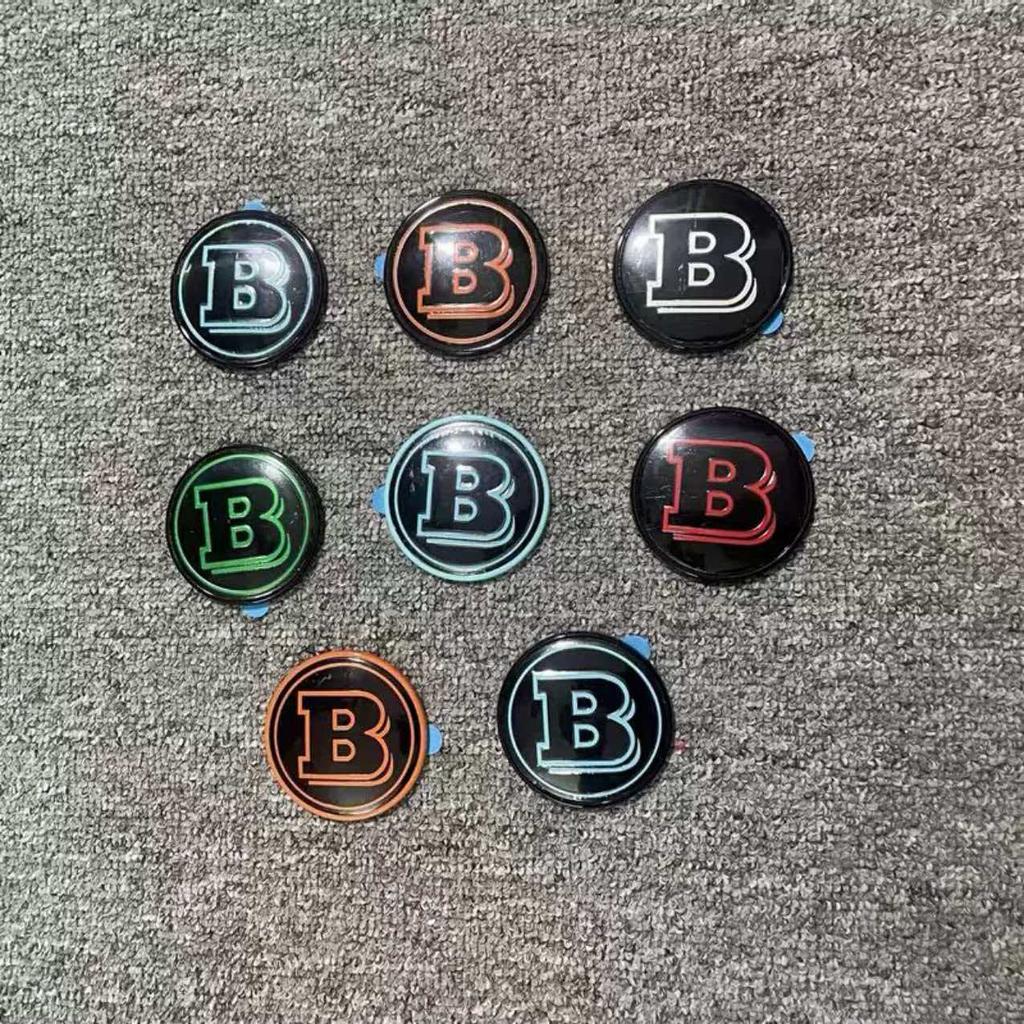 1PCS 56mm Brabus Emblem For Brabus A B C E S Vito V GLE GLS G CLASS Engine Hood Logo Rear Trunk Emblecm Modification Accessories