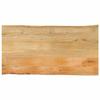 VidaXL Tabletop 100x60x2.5 Cm Live Edge Solid Mango Wood, Wooden Tabletop, Side Table Top, 370718