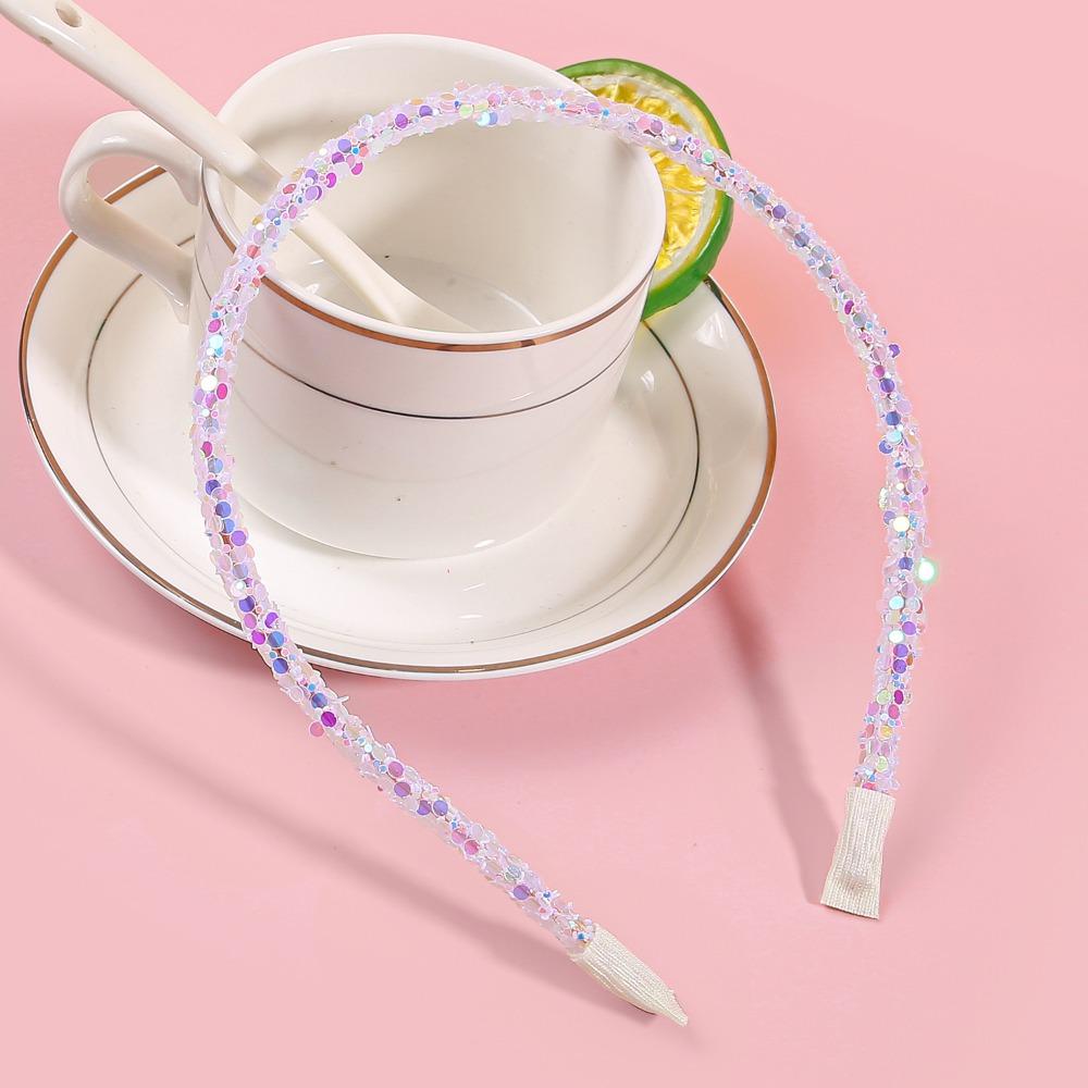 Sweet Sequin Headband Colorful Glitter Hair Band Fashion Sequins Hair Hoop For Girls Women