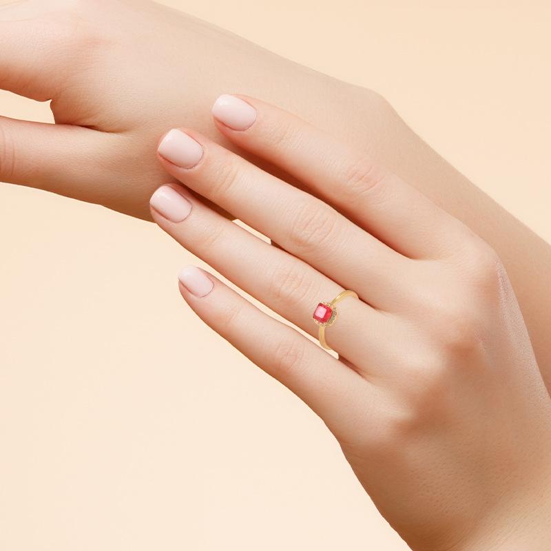 S925 Sterling Silver Natural Stone Gemstone Ring Wedding Engagement Ring Wedding Season Luxury High-End Ring