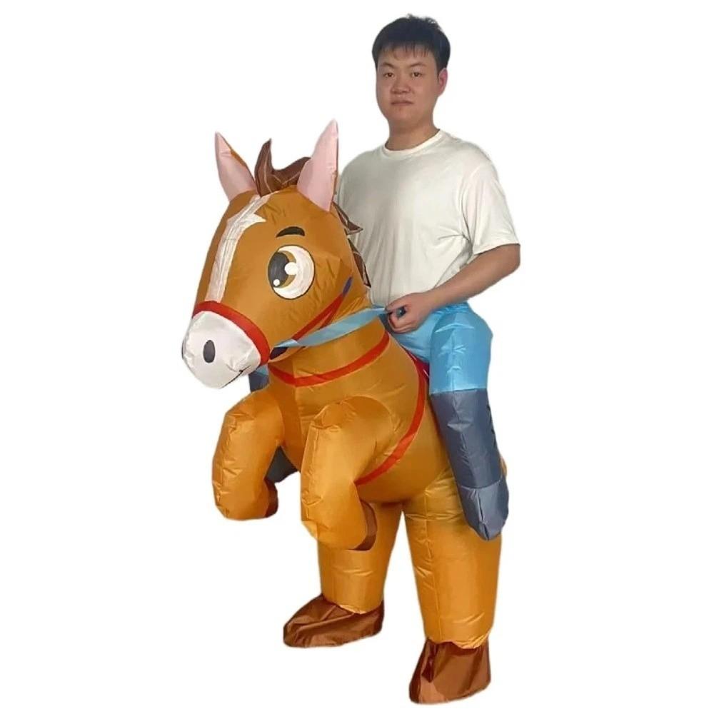 Cartoon Inflatable Horse Riding Costume Waterproof Party Cosplay Outfit  Party Supplies