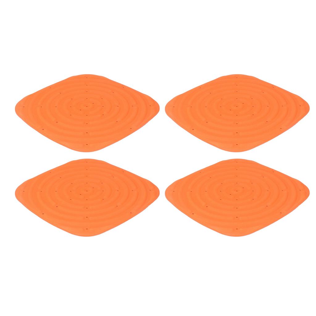 4pcs Chicken Nest Mat Washable Chicken Nesting Pads Nesting Box Pads for Laying Eggs Orange