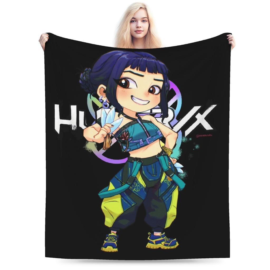 Jinu Huntrix Saja Boys K-Pop Demon Hunters Blanket Autumn Soft Throw Blanket for Girl Living Room Print Bedspread Sofa Bed Cover