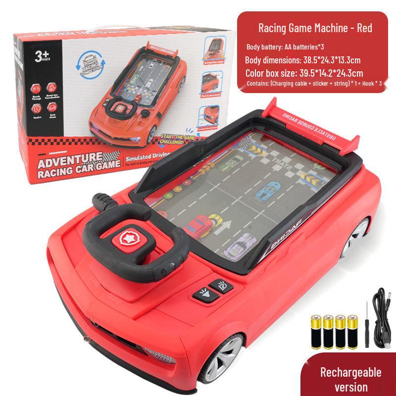 Children's Educational Cross-Country Racing Steering Wheel Toy: Simulation Driving and Concentration Game