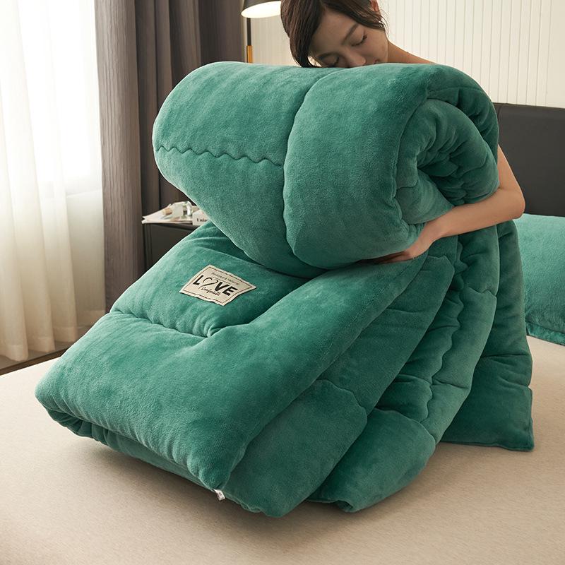2025 Autumn/Winter Double-Sided Milk Velvet Thickened Warm Quilt