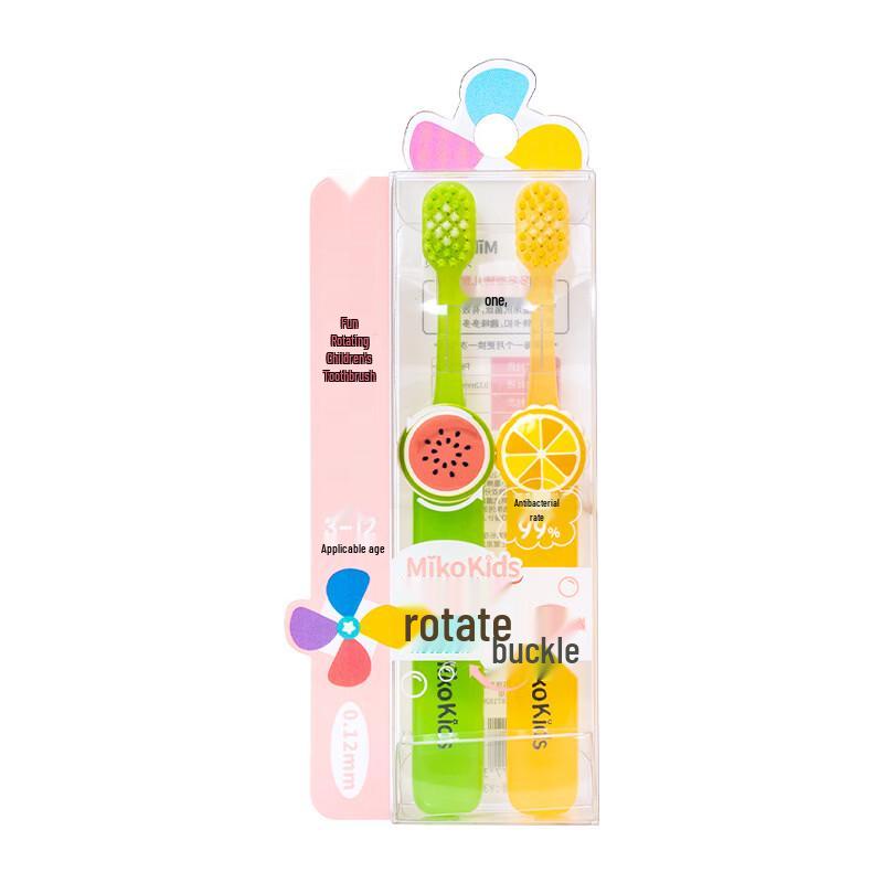 

Miker Kids Soft Bristle Cartoon Toothbrush (2-Pack)
