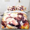 3D Genshin Impact Anime Game Bedding Set Printed Comforter Quilt Bed Cover Duvet Cover Pillow Case 3 Pieces Sets Kids Adult Size