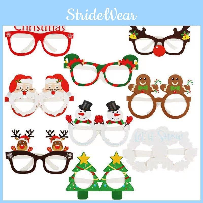 Kids Christmas Merry 3d Paper Glasses For Party Photo And Seasonal Event Decor