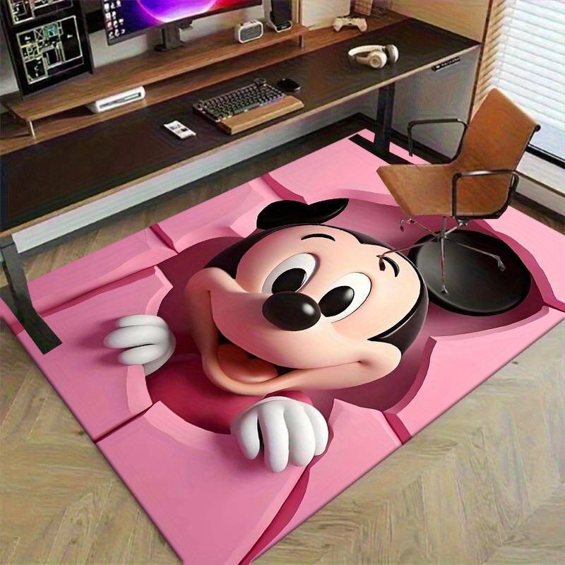 1pc, Mickey Mouse Pink Rug - Home Decor, Office Carpet, Chair Pad, Outdoor Mat, Gift IdeaP193