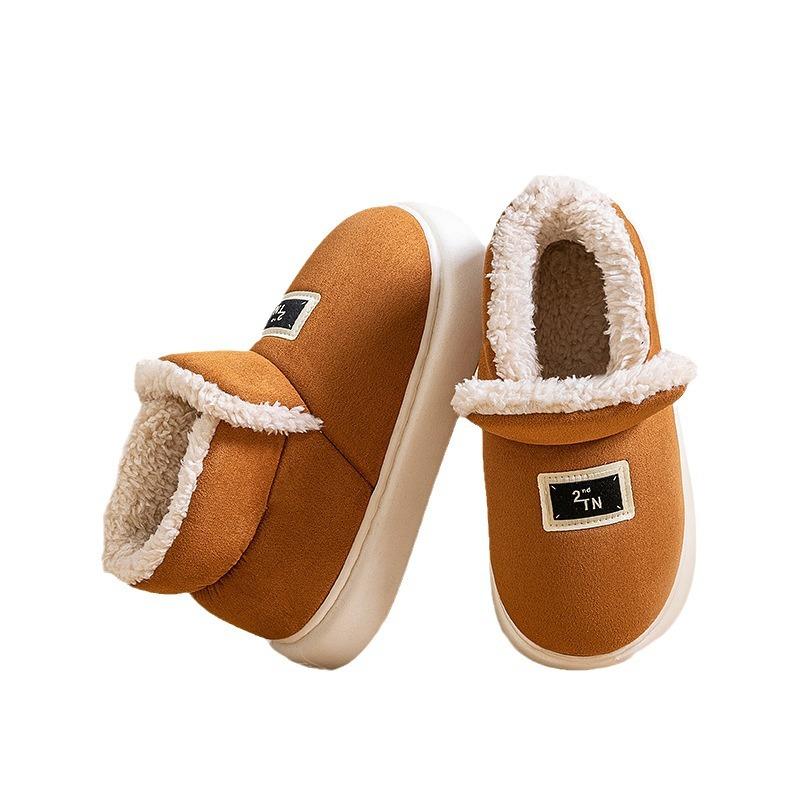 2025 new cute home indoor plush warm fluffy slippers winter cotton slippers autumn and winter