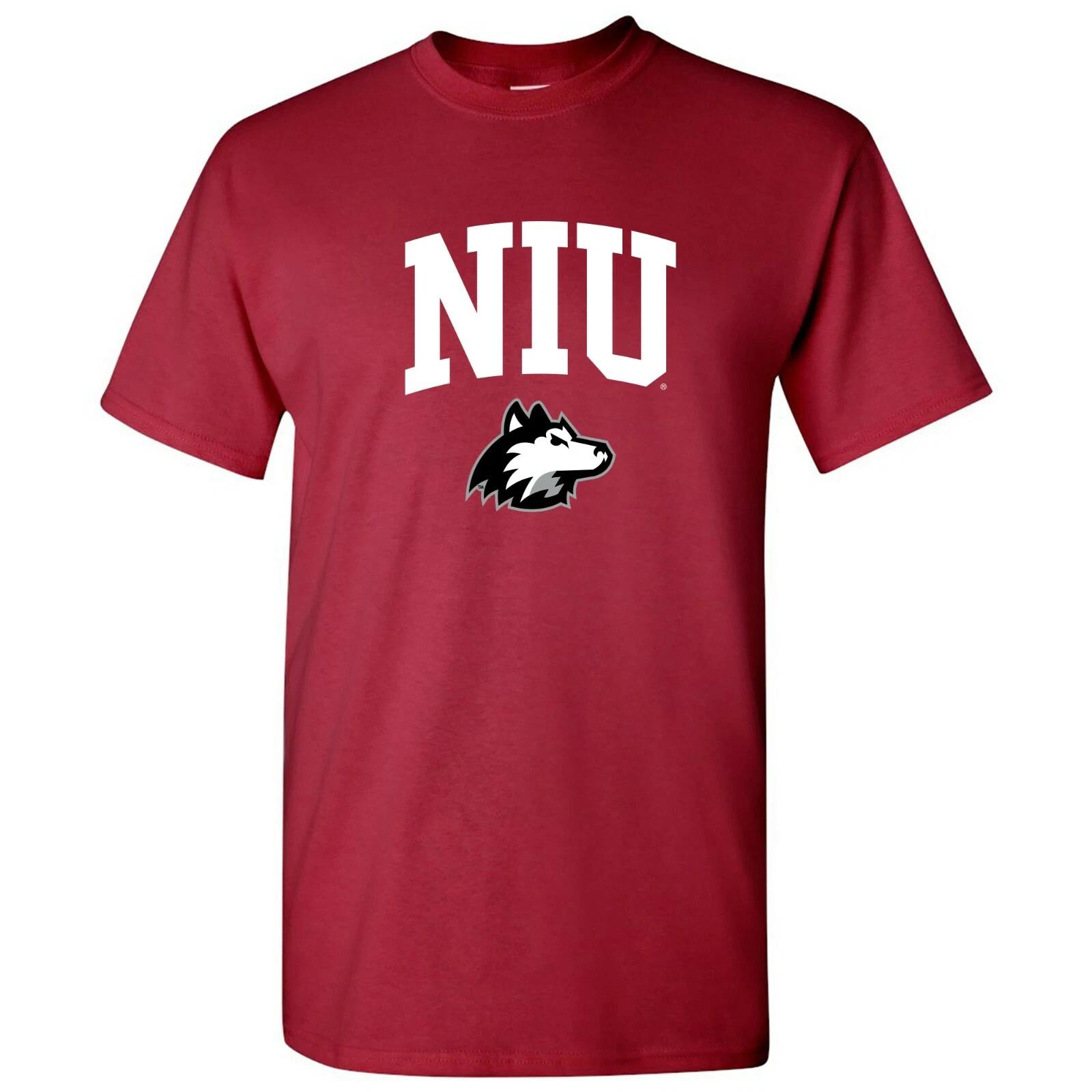 Northern Illinois University Huskies Arch Logo Licensed Unisex Tee - Cardinal L