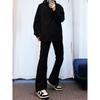 American High Street Style Design Breasted Jeans Men's Trendy Brand Slim-fitting and Thin Casual Trousers