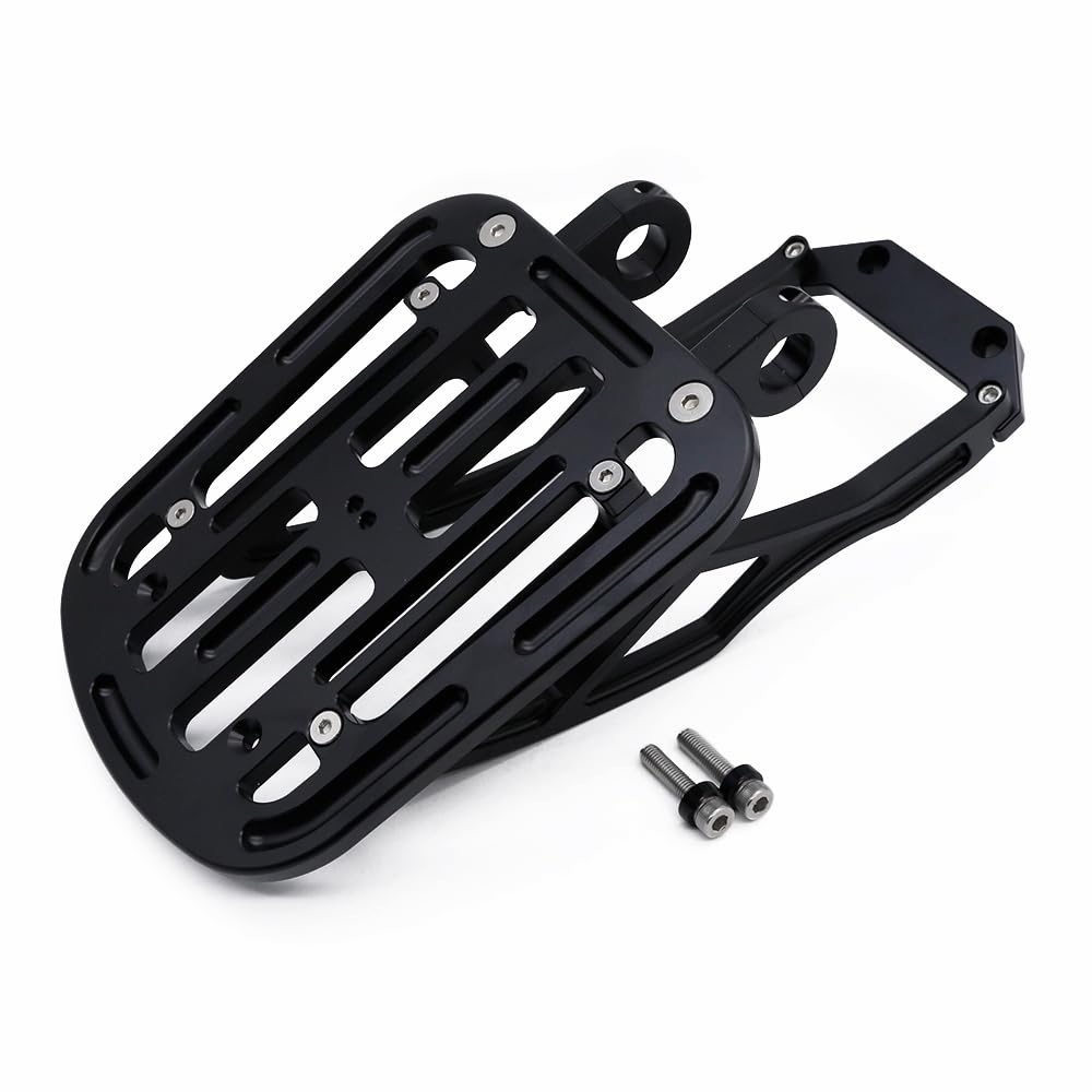 Mr. Quick Aluminum Rear Carrier for Honda DAX125 JB04, Black Anodized, Corrosion-Resistant, Durable, and Improved Convenience for 4MINI