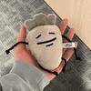 A Trivial Gray Carrot Doll Keychain Test Bag Hook Key Holder