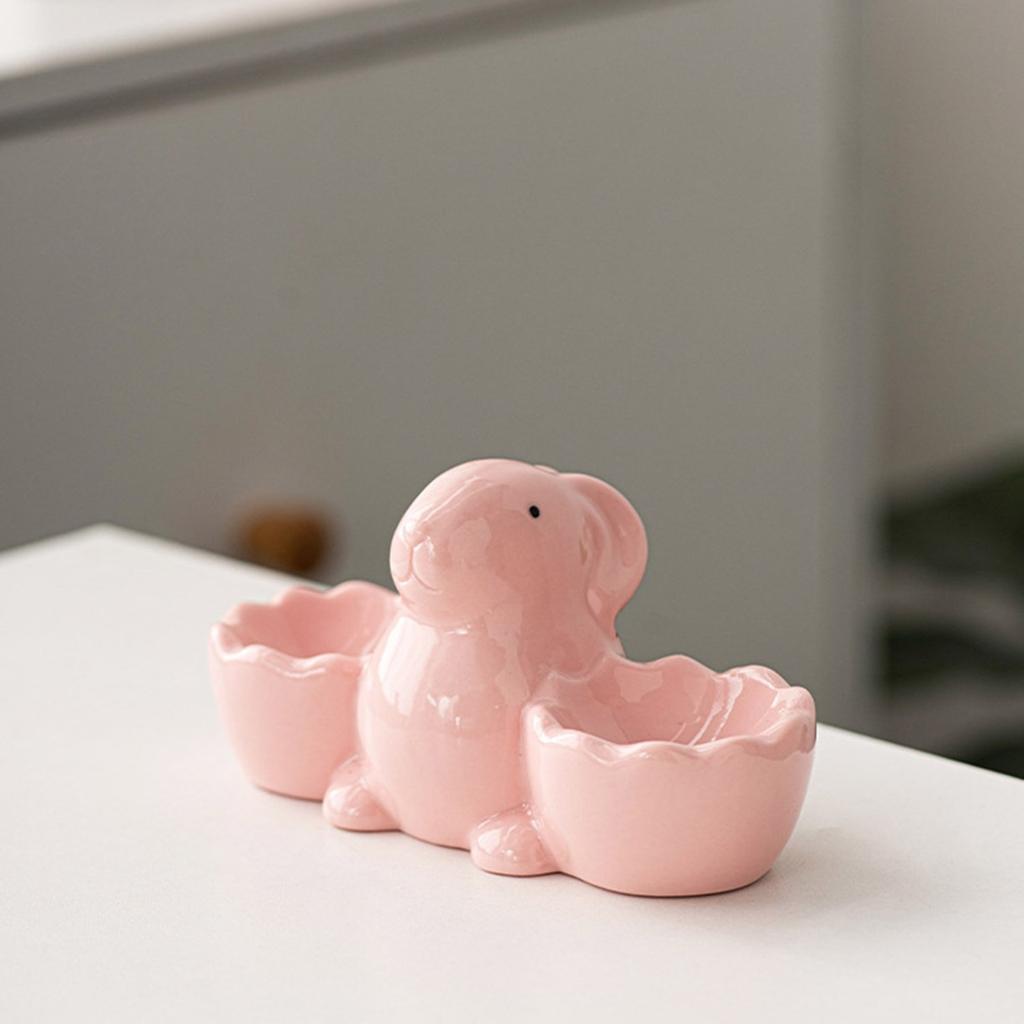 Adorable Rabbit Shape Eggs Cup Soft Boiled Eggs Holder Breakfast Kitchen Cooking Tool for Breakfast and Kitchen Decors