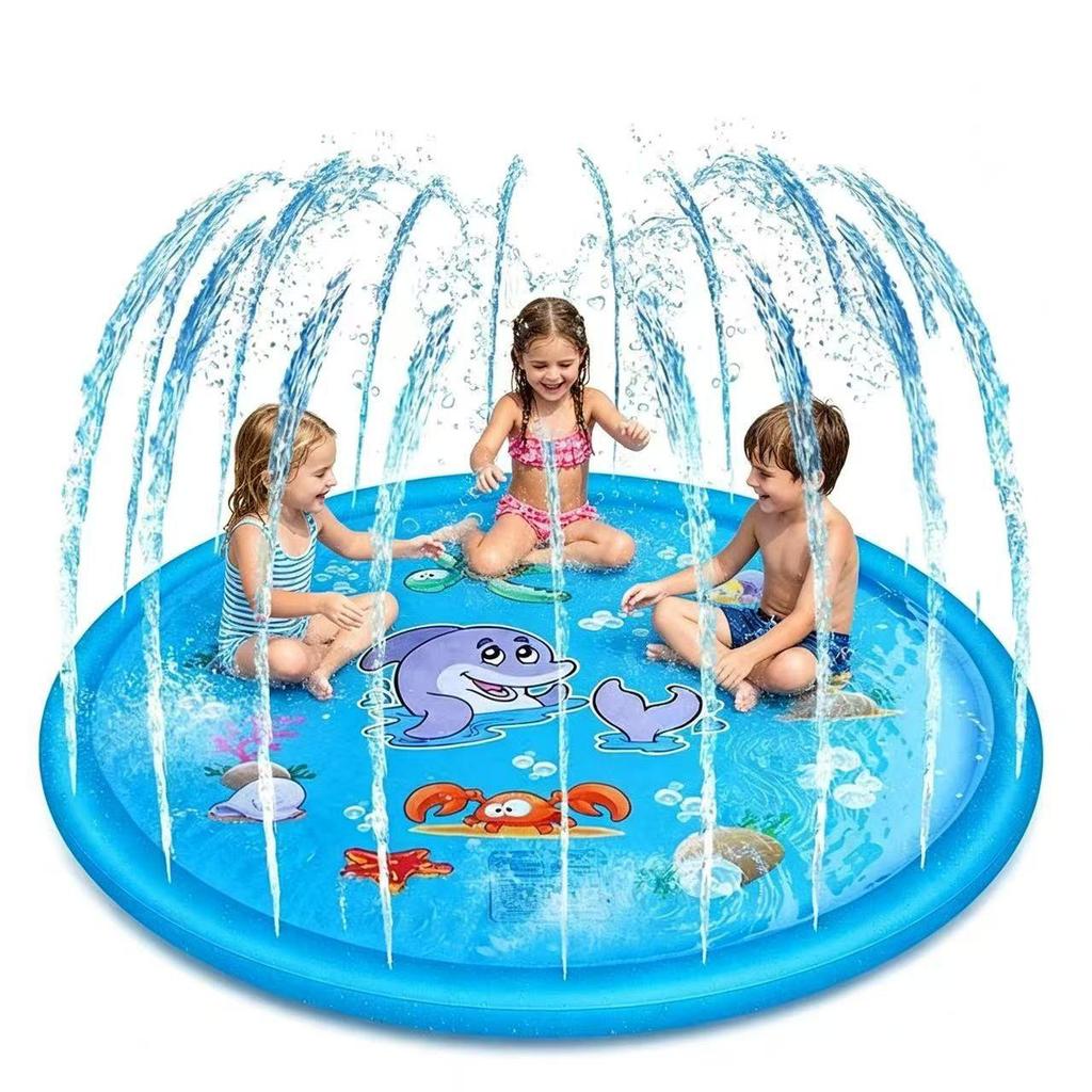 Children's Eco-friendly PVC Splash Mat: Water Pool, Sprinkler, Air Cushion Play Toy for Outdoors